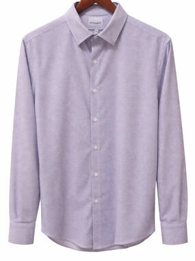Stitch Note Light Lavender Long-Sleeve Dress Shirt
